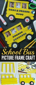 School Bus Picture Frame Craft